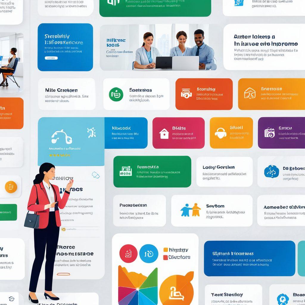 A modern digital interface showcasing a user-friendly online insurance marketplace with diverse options for auto, health, and home insurance. Include a diverse group of people navigating the site, highlighting accessibility and inclusivity. Use vibrant colors to create an inviting atmosphere, with charts and icons representing different insurance services. The background should be sleek and professional, hinting at technology and innovation. super-realistic. vibrant colors. white background.